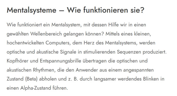 Mentalsysteme bei  Deutschland